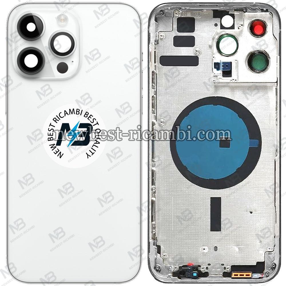 iPhone 14 Pro Max Back Cover+Frame Silver