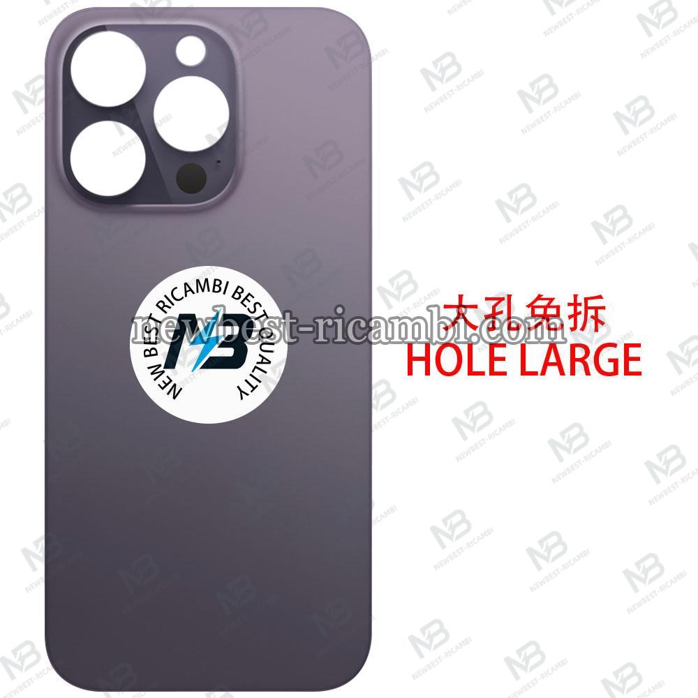 iPhone 14 Pro Back Cover Glass Hole Large Purple