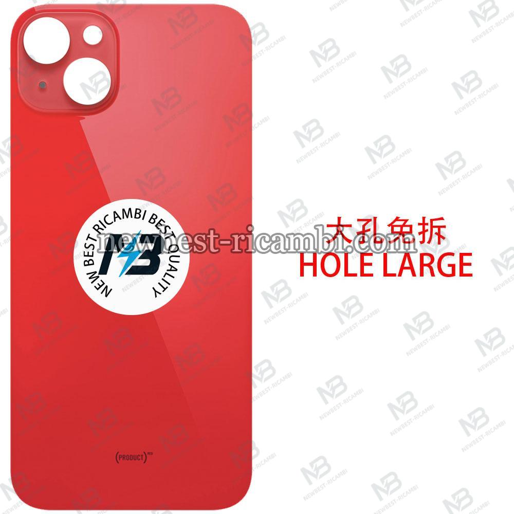 iPhone 14 Plus Back Cover Glass Hole Large Red