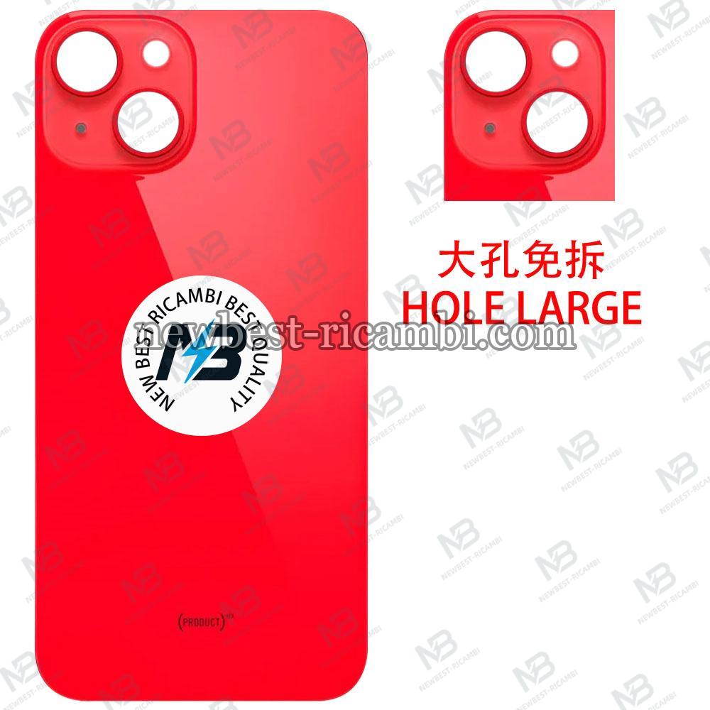 iPhone 14 Back Cover Glass Hole Large Red