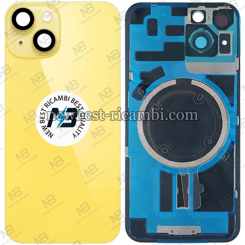 iPhone 14 Back Cover With Frame Yellow