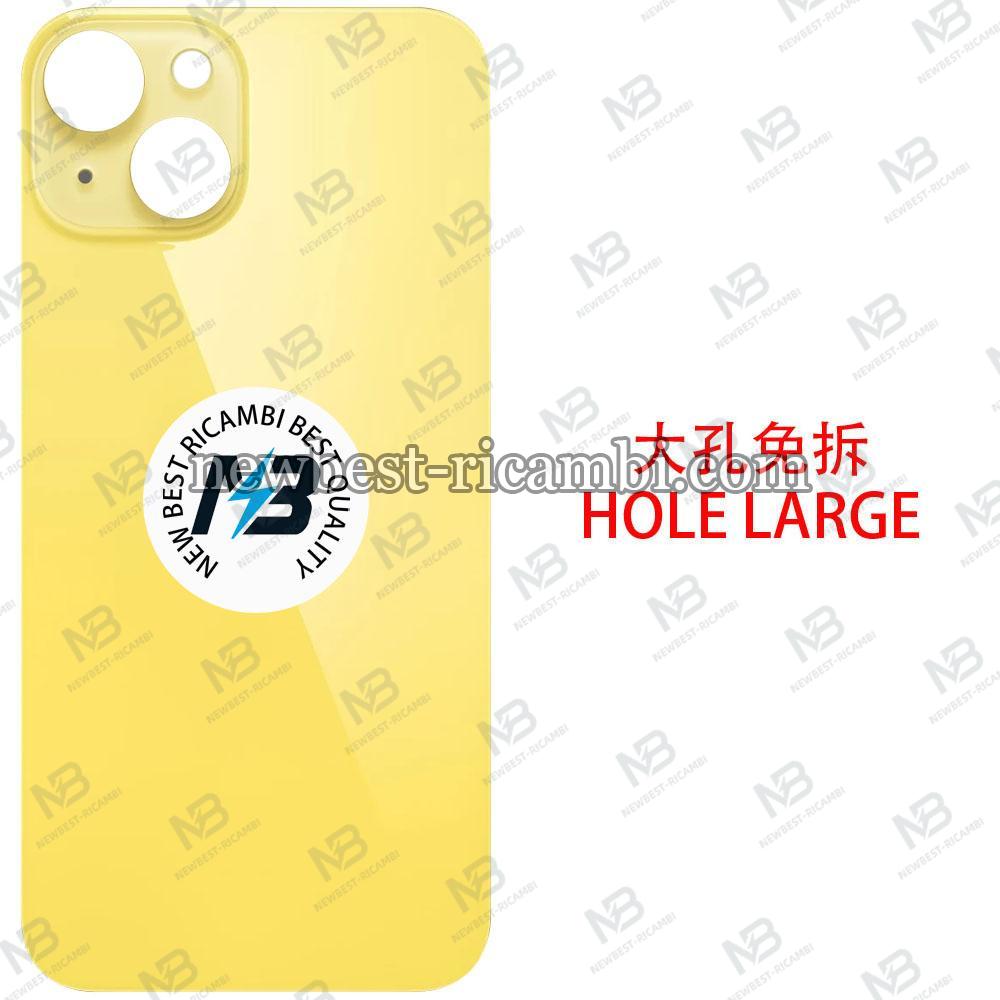 iPhone 14 Plus Back Cover Glass Hole Large Yellow