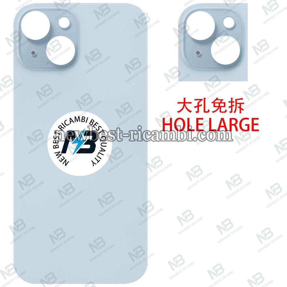 ​iPhone 15 Plus Back Cover Glass Hole Large Blue