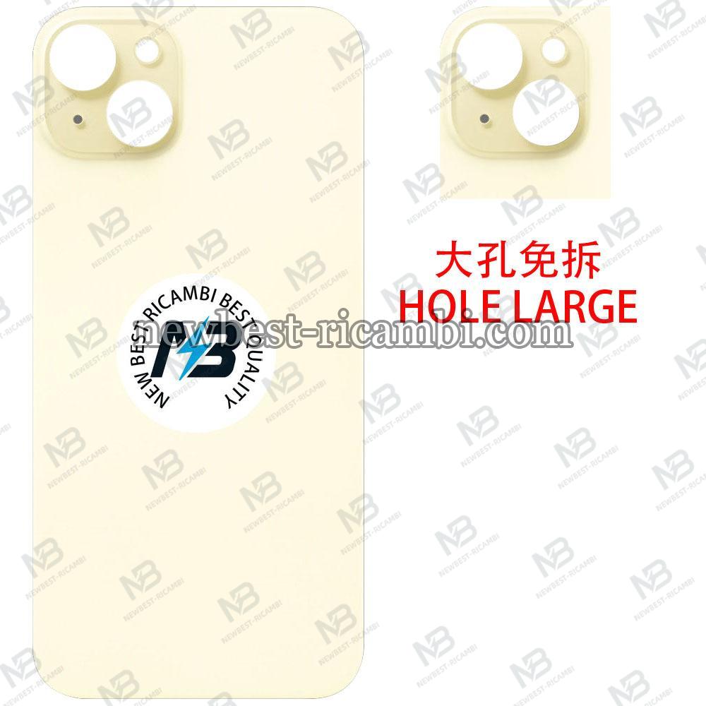 ​iPhone 15 Plus Back Cover Glass Hole Large Yellow