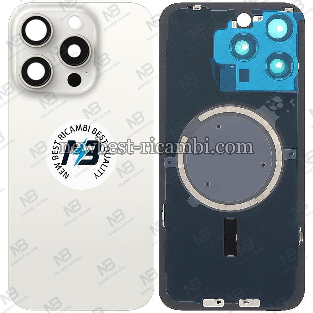 iPhone 15 Pro Max Back Cover With Frame White