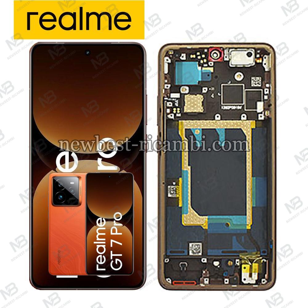 Realme GT 7 Pro 5G (RMX5010 / RMX5011) Touch + Lcd + Frame Orange In Blister