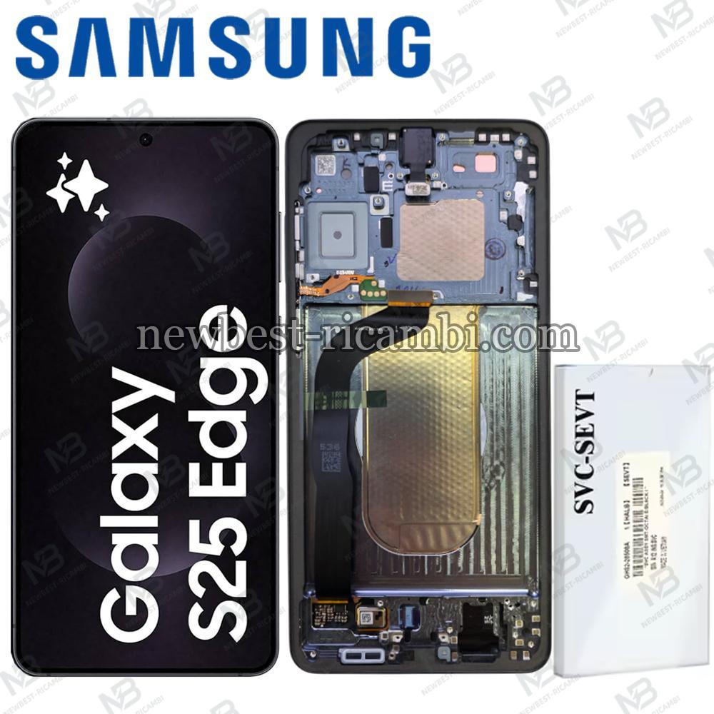 Samsung Galaxy S25 Edge S937 Touch + Lcd + Frame Titanium Jet Black Service Pack