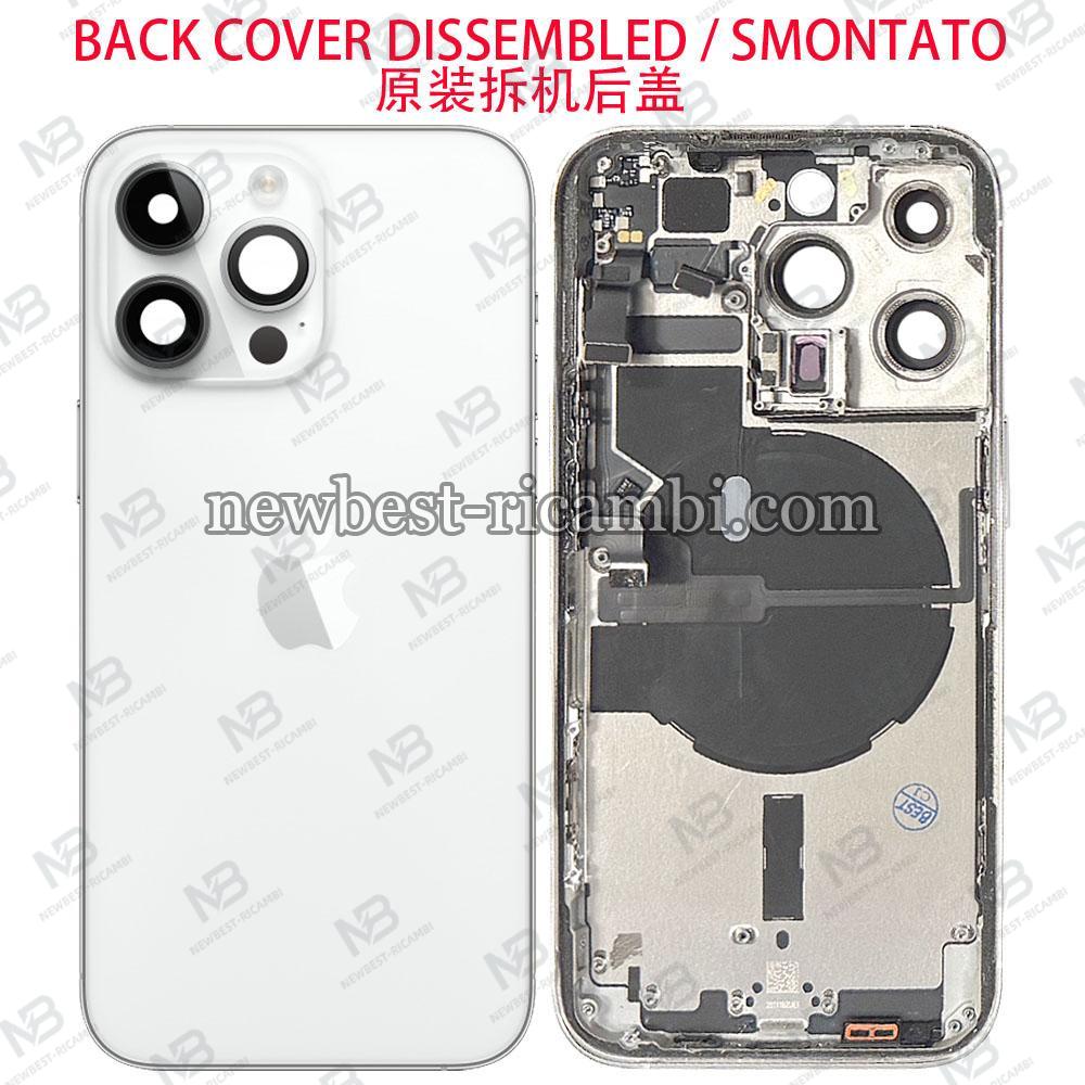 iPhone 14 Pro Back Cover + Frame White / Silver Dissembled Grade B Original