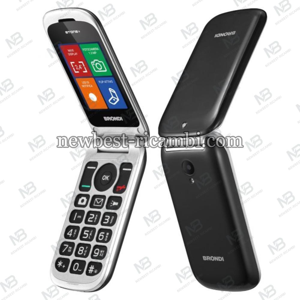 BRONDI CELLULARE STONE+ FLIP DUAL SIM NERO