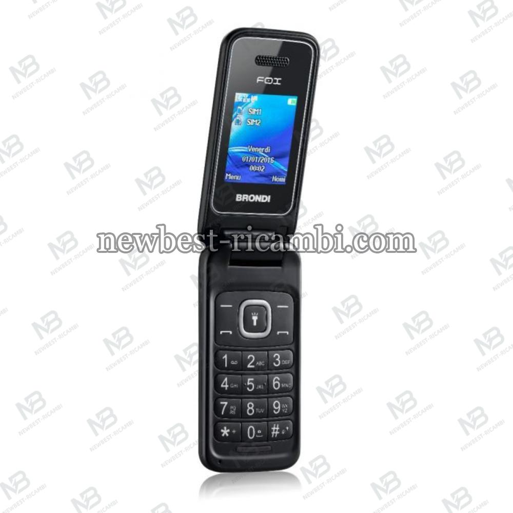BRONDI CELLULARE FOX FLIP DUAL SIM NERO