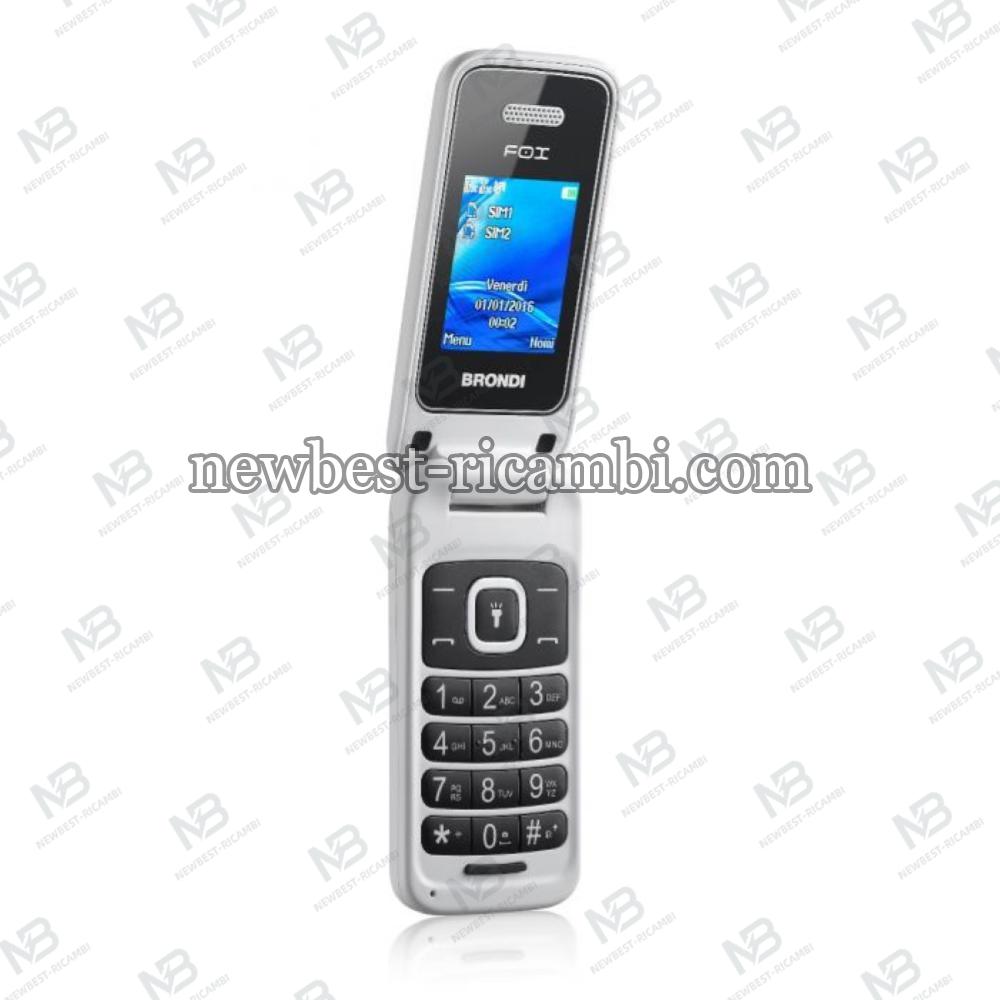 BRONDI CELLULARE FOX FLIP DUAL SIM BIANCO