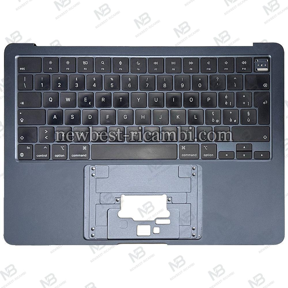 Macbook Air 13" (2022) M2 A2681 EMC 4074 Keyboard+Frame Blue Grade A Italian Layout 100% Original
