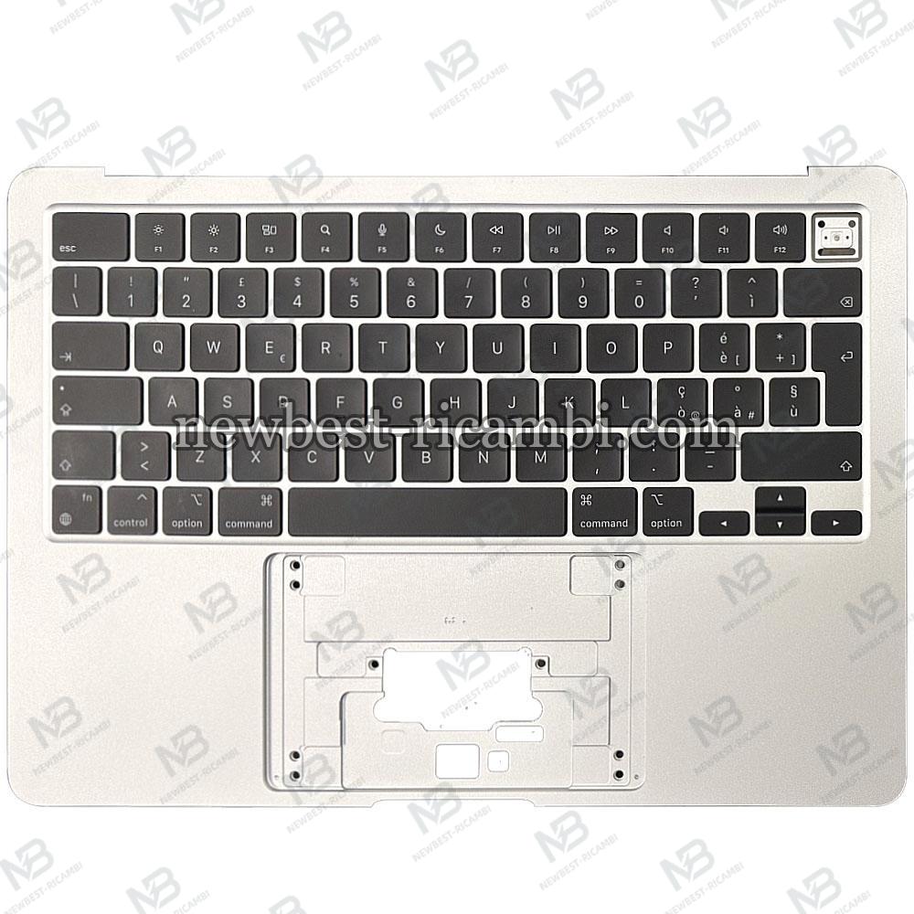 Macbook Air 13" (2022) M2 A2681 EMC 4074 Keyboard+Frame Silver Grade A Italian Layout 100% Original