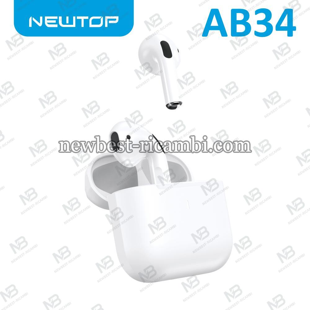 NEWTOP AB34 AURICOLARE WIRELESS 5.3 BIANCO