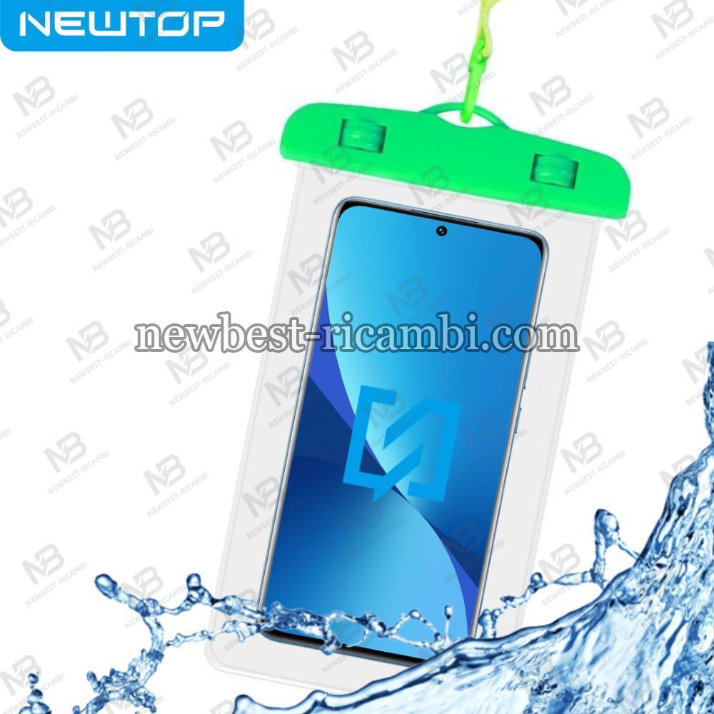 NEWTOP WA06 WATERPROOF SMARTPHONE NEW BAG (Fino a 6.5'' - Verde)