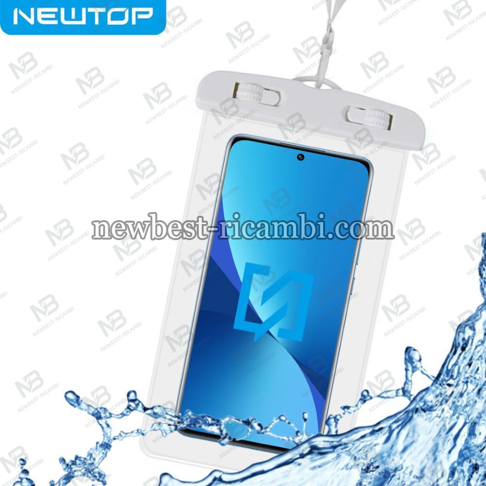 NEWTOP WA06 WATERPROOF SMARTPHONE NEW BAG (Fino a 6.5'' - Bianco)