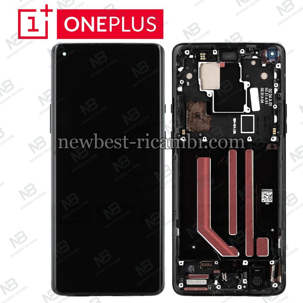 OnePlus 1+8 Pro Touch + Lcd + Frame Black Service Pack