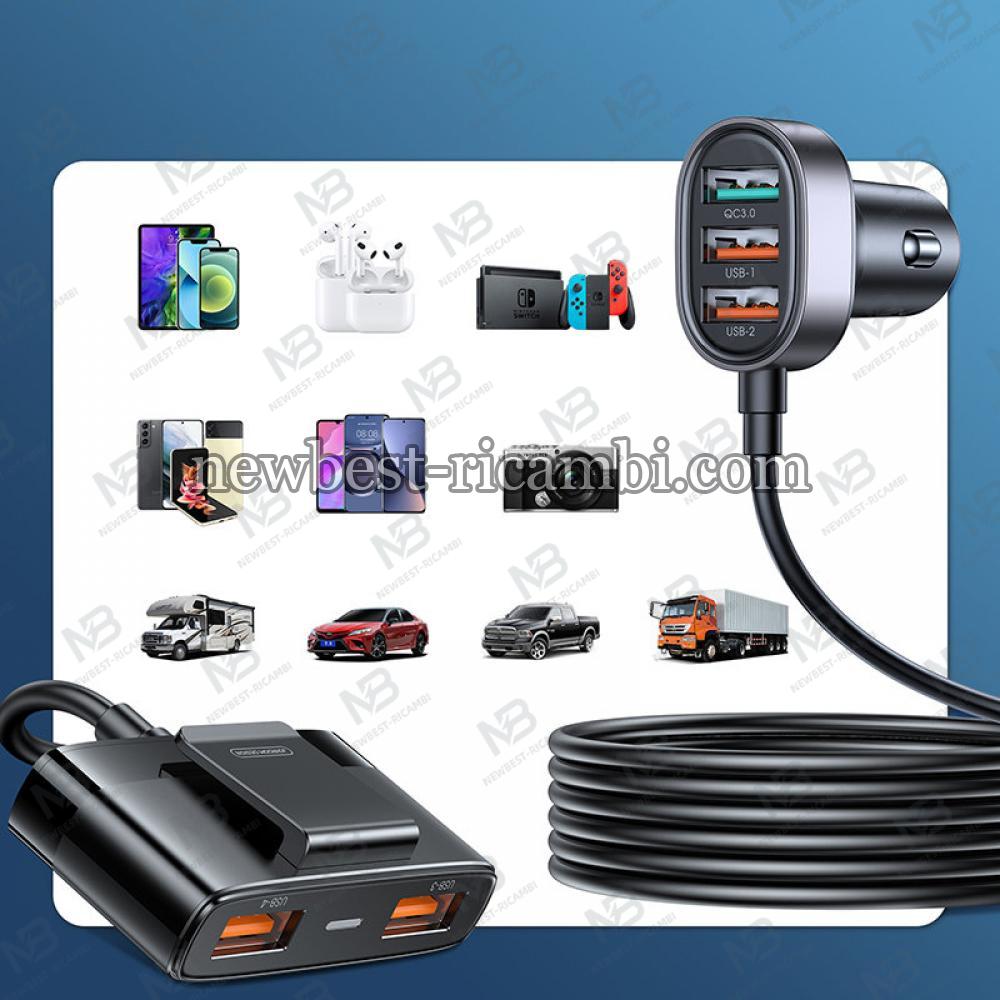 Car Charger Joyroom JR-CL03 Pro 45W 3.1A 5 x USB-A Black In Blister