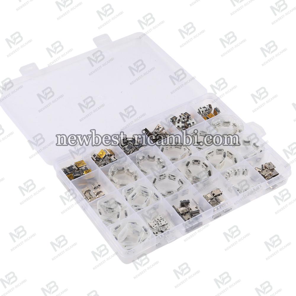 Charging Port Connector OEM microUSB / USB-C 240-Pack