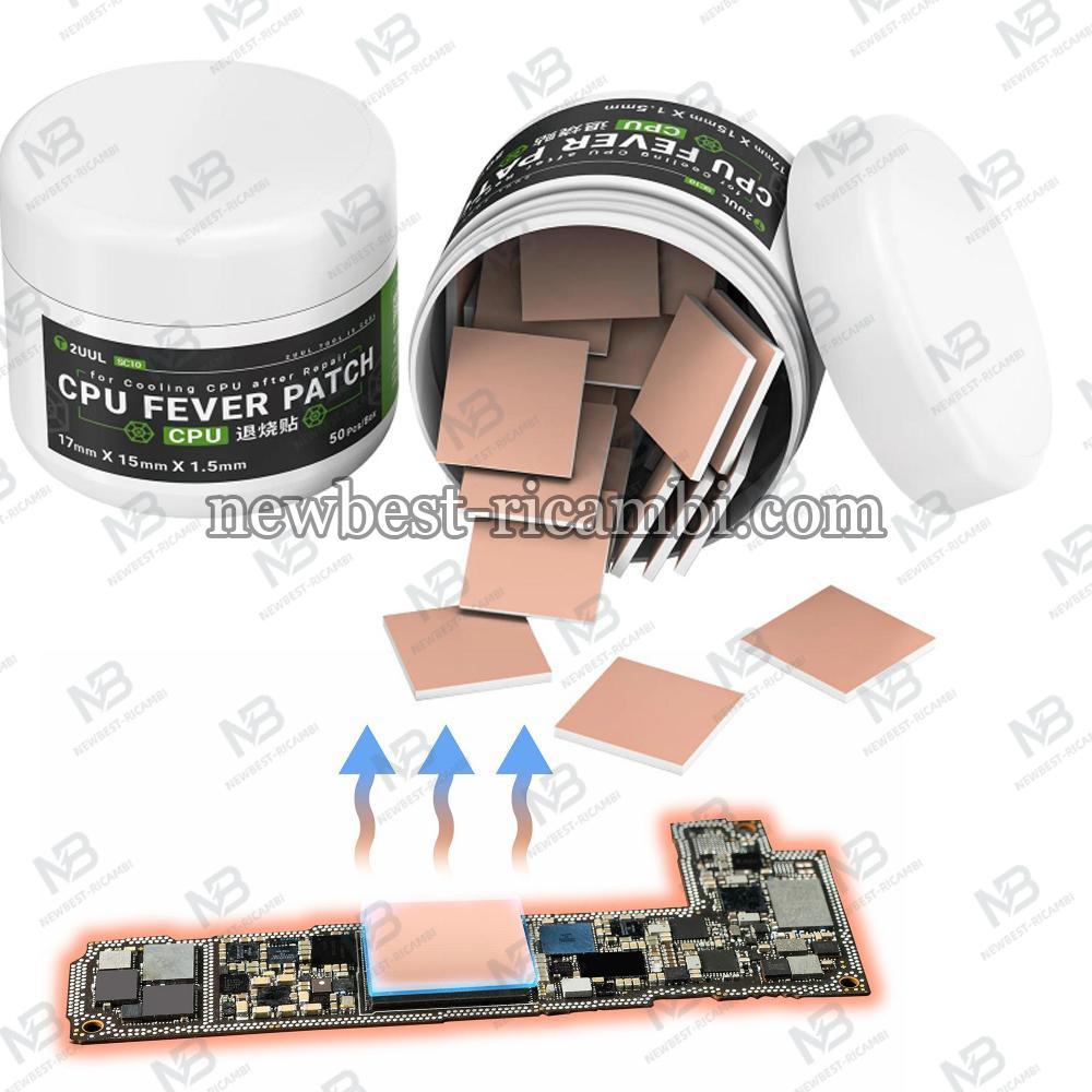 CPU Fever Patch 2UUL SC09 7mm x 15mm x 1.5mm 50-Pack
