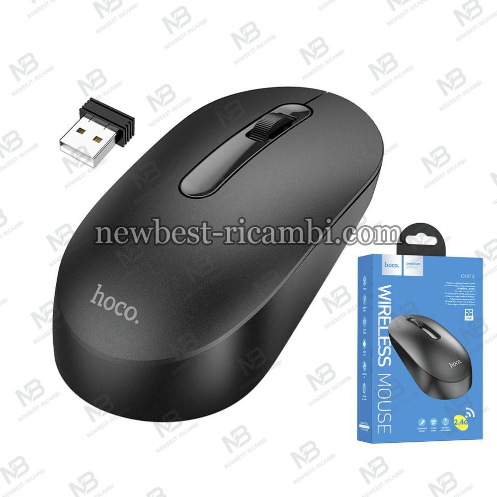 Wireless Mouse Hoco GM14 1200DPI Black in Blister