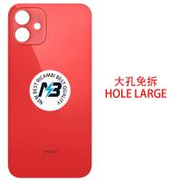 iPhone 12 Mini Back Cover Camera Glass Hole Large Red
