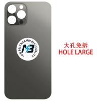 iPhone 12 Pro Back Cover Glass Camera Hole Large Black
