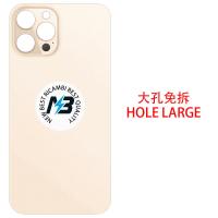 iPhone 12 Pro Back Cover Glass Camera Hole Large Gold