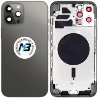 iPhone 12 Pro Back Cover With Frame Black Oem