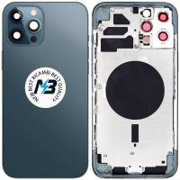 iPhone 12 Pro Back Cover With Frame Blue Oem