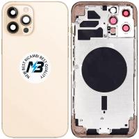 iPhone 12 Pro Back Cover With Frame Gold Oem