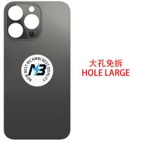 iPhone  13 Pro Back Cover Glass Hole Large Black