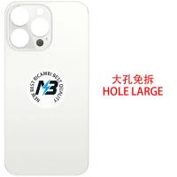 iPhone  13 Pro Back Cover Glass Hole Large Silver
