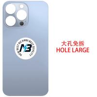 iPhone  13 Pro Back Cover Glass Hole Large Blue
