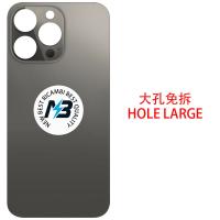 iPhone 13 Pro Max Back Cover Glass Hole Large Black