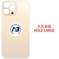 iPhone 13 Pro Max Back Cover Glass Hole Large Gold