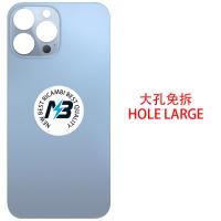iPhone 13 Pro Max Back Cover Glass Hole Large Blue