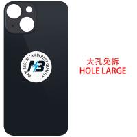 iPhone 13 Mini Back Cover Glass Hole Large Black
