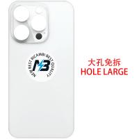 iPhone 14 Pro Max Back Cover Glass Hole Large Silver