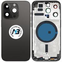 iPhone 14 Pro Back Cover + Frame Black