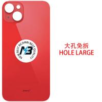 iPhone 14 Plus Back Cover Glass Hole Large Red