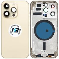 iPhone 14 Pro Back Cover + Frame Gold