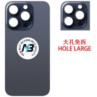 iPhone 15 Pro Back Cover Glass Hole Large Blue