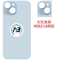 ​iPhone 15 Plus Back Cover Glass Hole Large Blue
