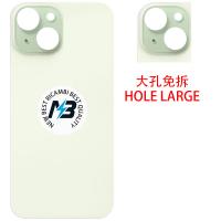iPhone 15 Plus Back Cover Glass Hole Large Green