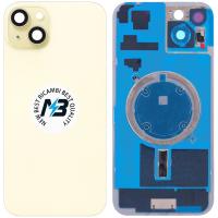 iPhone 15 Back Cover With Frame Yellow