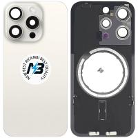 iPhone 15 Pro Back Cover With Frame White