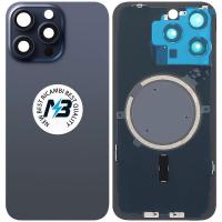 iPhone 15 Pro Max Back Cover With Frame Blue