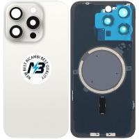iPhone 15 Pro Max Back Cover With Frame White