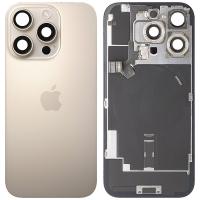 iPhone 16 Pro Back Cover + Frame Desert Titanium Dissembled Grade A Original
